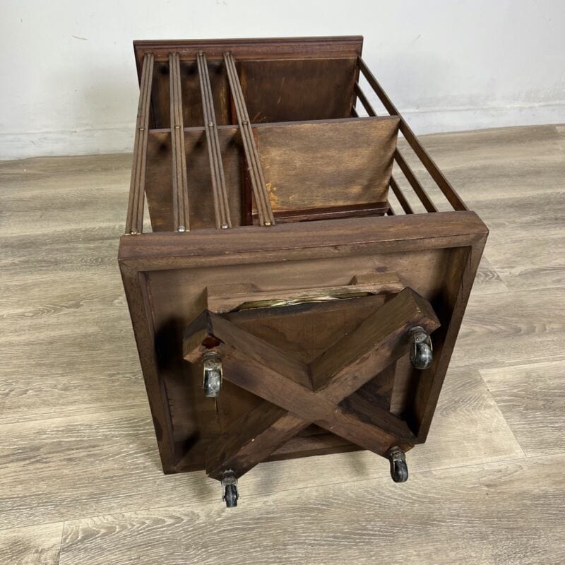 Libreria girevole stile antico vittoriano inglese in legno reggilibri tavolo Complementi d'arredo