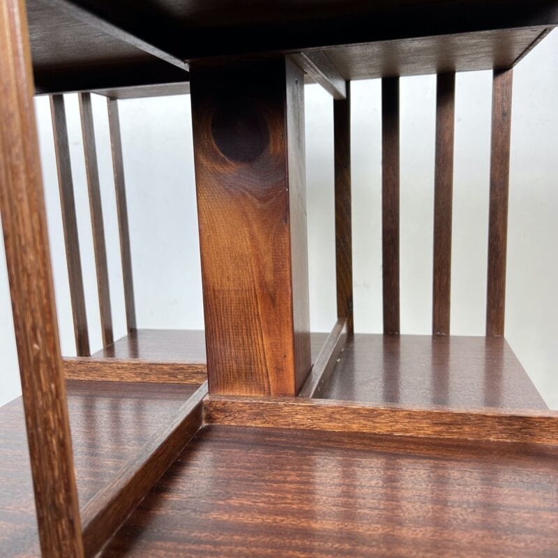 Libreria girevole stile antico vittoriano inglese in legno reggilibri tavolo Complementi d'arredo