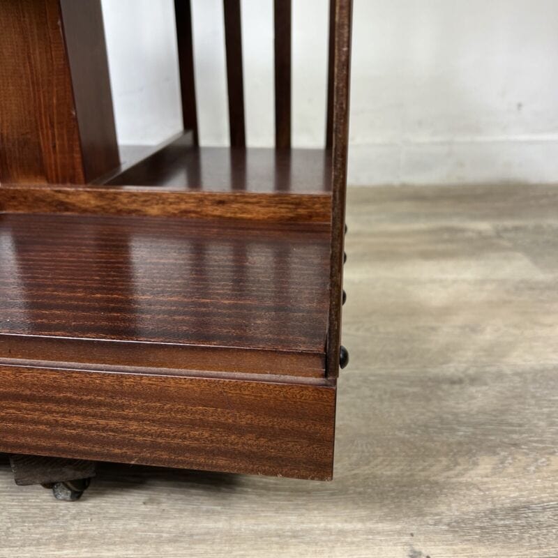 Libreria girevole stile antico vittoriano inglese in legno reggilibri tavolo Complementi d'arredo