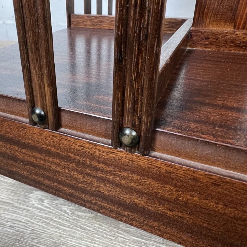 Libreria girevole stile antico vittoriano inglese in legno reggilibri tavolo Complementi d'arredo