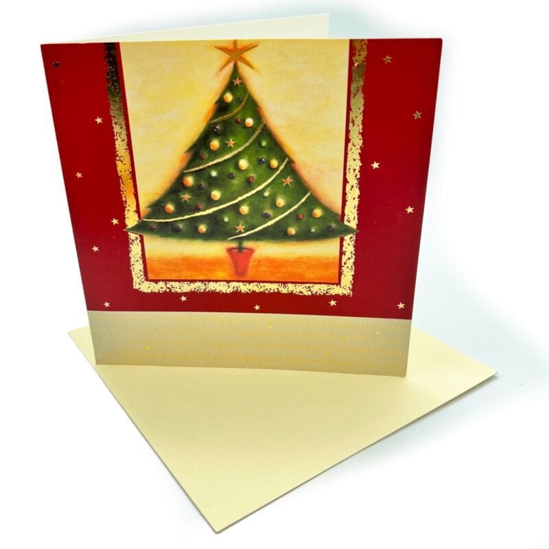 Lotto 3 cartoline di Buon Natale Vintage Natalizie inglesi di Lusso con Albero Other