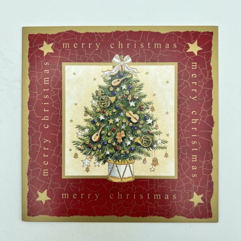 Lotto 5 cartoline di Buon Natale Vintage Natalizie inglesi di Lusso con Albero Other