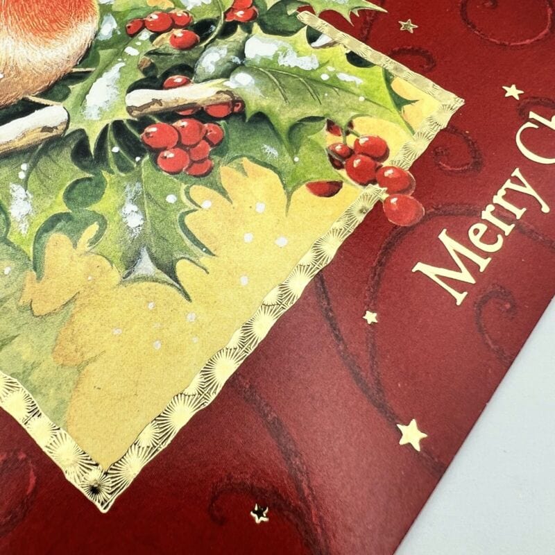 Lotto 5 cartoline di Buon Natale Vintage Natalizie inglesi di lusso Pettirosso Other