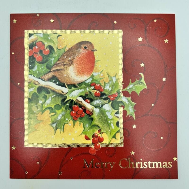 Lotto 5 cartoline di Buon Natale Vintage Natalizie inglesi di lusso Pettirosso Other