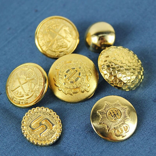 Lotto di Bottoni gioiello vintage in metallo dorato misti per cucito sarta Bigiotteria & Accessori