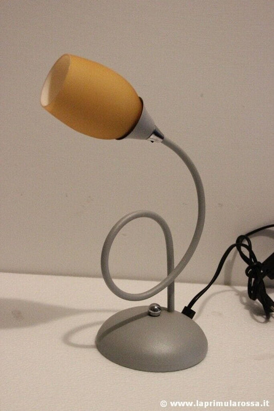 LUMETTO VINTAGE IN VETRO MURANO - ABAT JOUR - ITALIAN TABLE LAMP STILNOVO STYLE Lampade Appliques