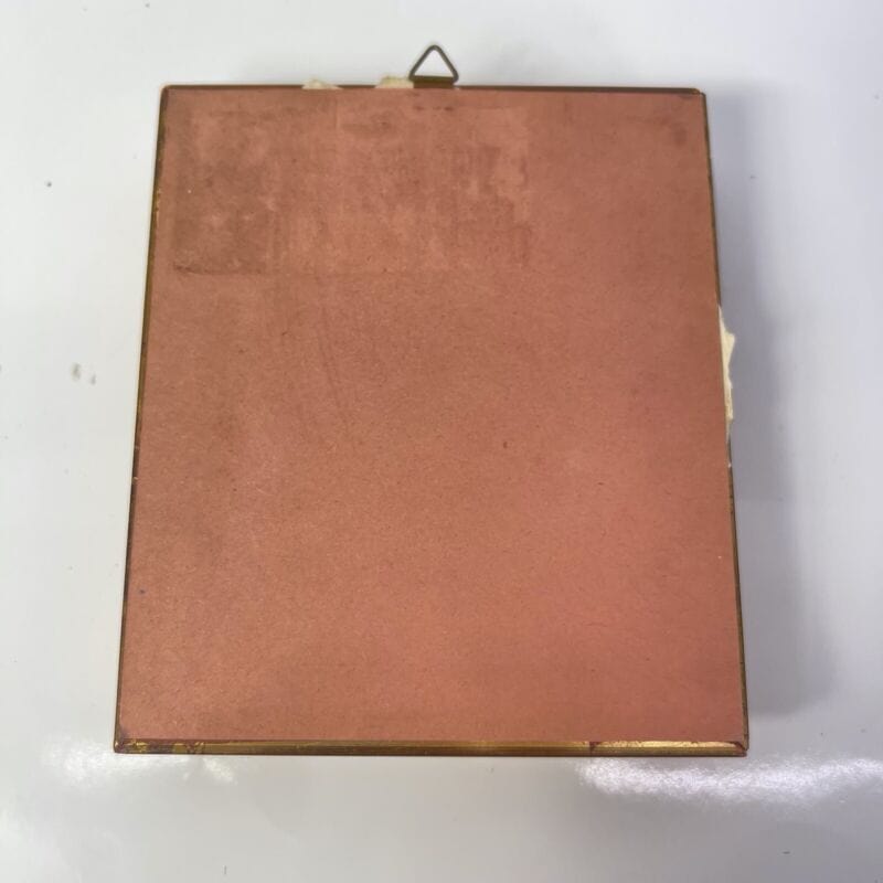 Madonna bizantina con bambino antica in legno e rame quadretto bizantino quadro Oggetti sacri - rosari