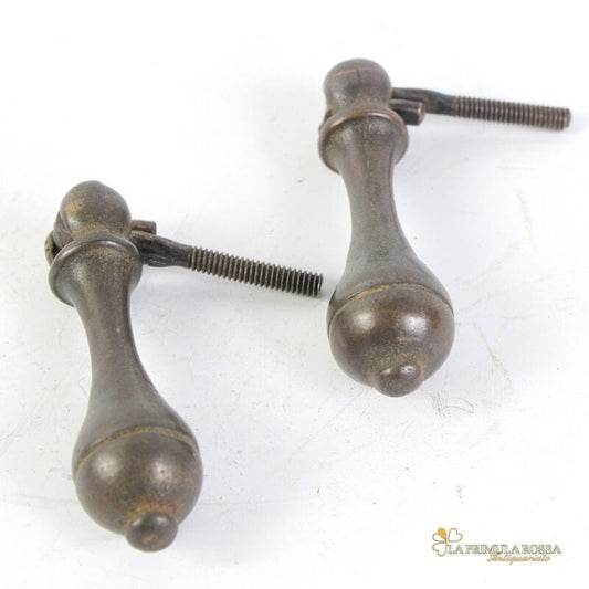 Maniglie antiche per mobili cassetti antichi pendente ferramenta d'epoca vecchio Restauro