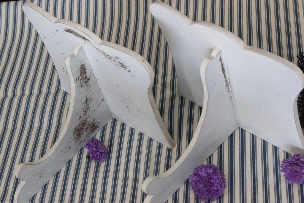 MENSOLINA SHABBY CHIC A SOSPENSIONE  MENSOLA  IN LEGNO PATINA ANTICATA Complementi d'arredo