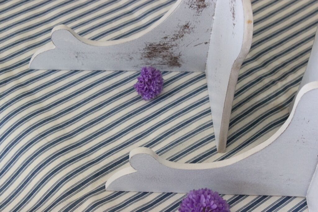 MENSOLINA SHABBY CHIC A SOSPENSIONE  MENSOLA  IN LEGNO PATINA ANTICATA Complementi d'arredo