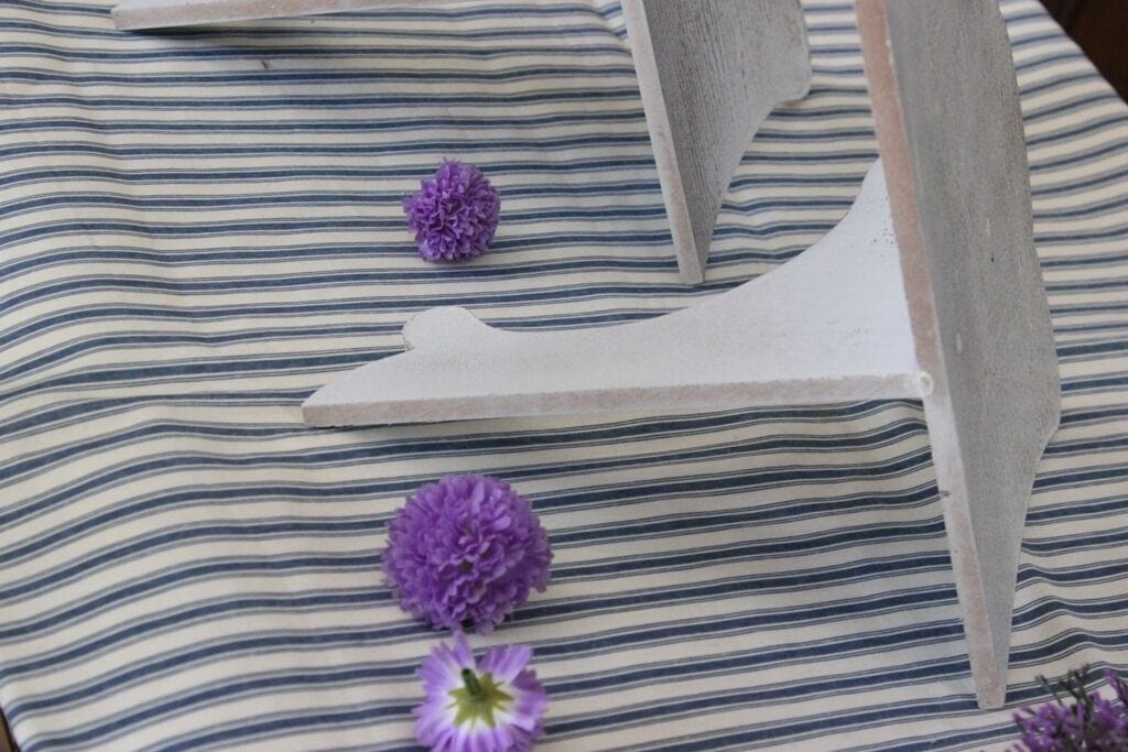 MENSOLINA SHABBY CHIC A SOSPENSIONE  MENSOLA  IN LEGNO PATINA ANTICATA Complementi d'arredo