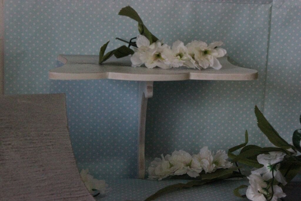 MENSOLINA SHABBY CHIC A SOSPENSIONE  MENSOLA  IN LEGNO PATINA ANTICATA Complementi d'arredo