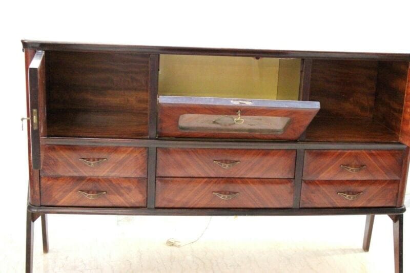 Mobile Bar anni 50 60 Buffet Credenza Vintage di design Sideboard Mid Century Arredamento