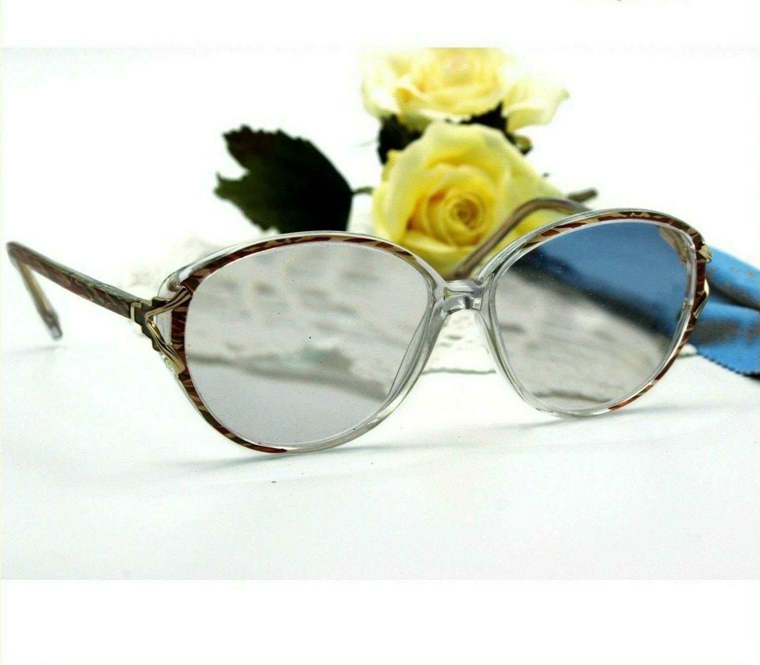 Occhal da vsta vntage ann '90 a forma d occho d gatto, ner con Occhal da vsta vntage ann '90 a forma d occho d gatto, ner con