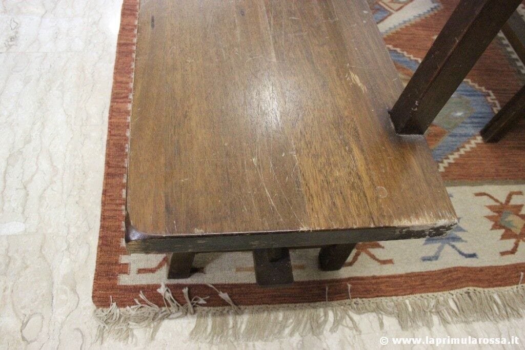 PANCA RUSTICA D'EPOCA IN LEGNO MASSELLO L.mt.2  VINTAGE WOODEN BENCH Arredamento