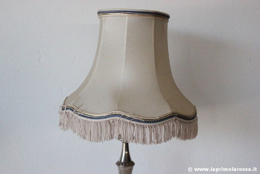 PARALUME D'EPOCA IN TESSUTO A CAMPANA H 19 diam.24 - CAPPELLO VINTAGE x LUME Lampade Appliques
