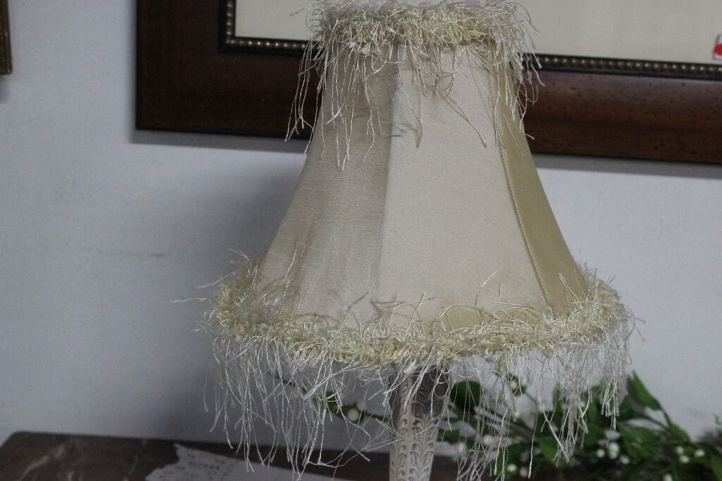 PARALUME IN STOFFA H cm 19 COLORE BEIGE PER LAMPADA, LUME, APPLIQUE - VENTOLA Lampade Appliques