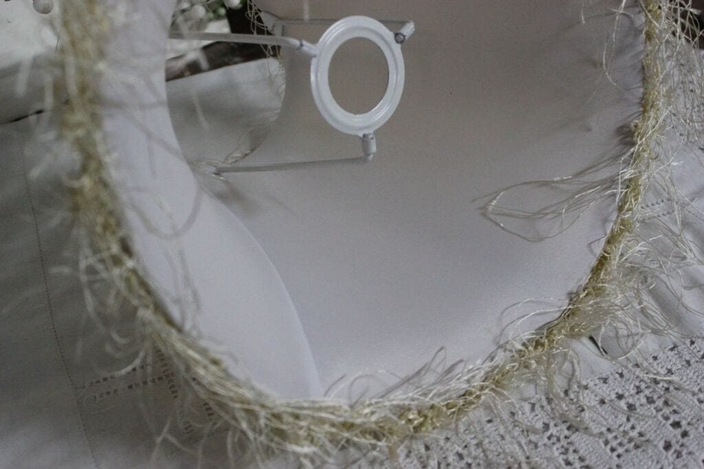 PARALUME IN STOFFA H cm 19 COLORE BEIGE PER LAMPADA, LUME, APPLIQUE - VENTOLA Lampade Appliques