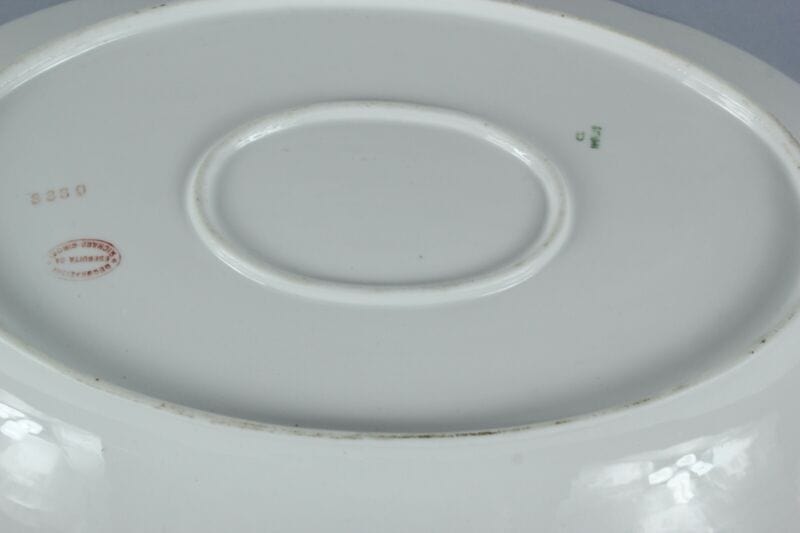 Piatto antico Richard Ginori in porcellana bianca vassoio ovale da portata Ceramiche e Porcellane