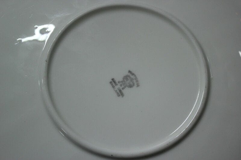 PIATTO D'EPOCA IN PORCELLANA BONE CHINA / VASSOIO ANTICO INGLESE X BISCOTTI Ceramiche e Porcellane