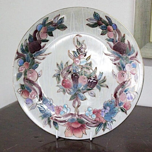 PIATTO DECORATIVO VINTAGE IN CERAMICA - PIATTO CINESE DA COLLEZIONE cm 26 Ceramiche e Porcellane