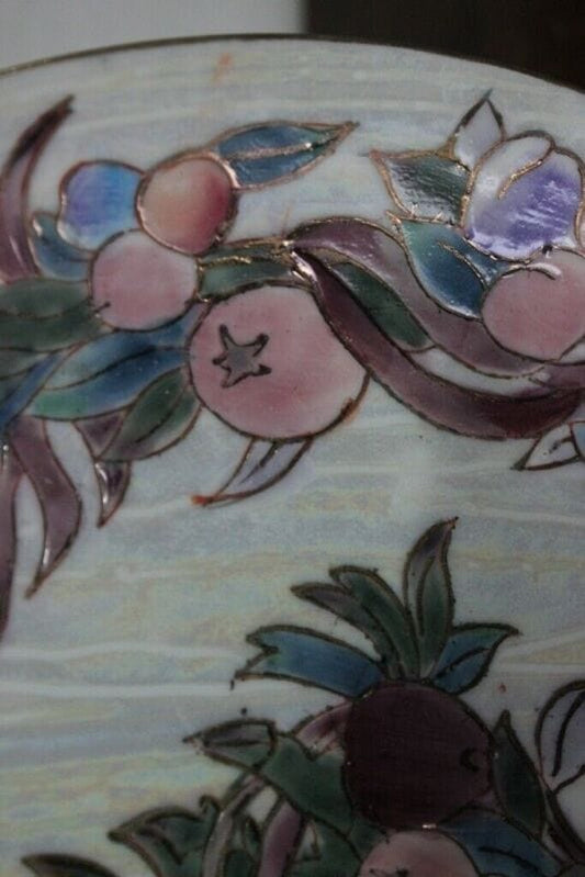 PIATTO DECORATIVO VINTAGE IN CERAMICA - PIATTO CINESE DA COLLEZIONE cm 26 Ceramiche e Porcellane