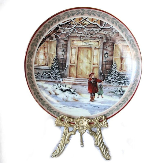PIATTO NATALIZIO IN PORCELLANA  Ed. LIMITATA 2001 PLATE HARROP HOMESTEAD Ceramiche e Porcellane