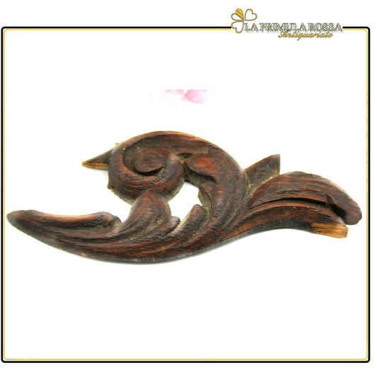 PICCOLO FREGIO ANTICO IN LEGNO INTAGLIO EPOCA 800 ACCESSORI PER RESTAURO Restauro