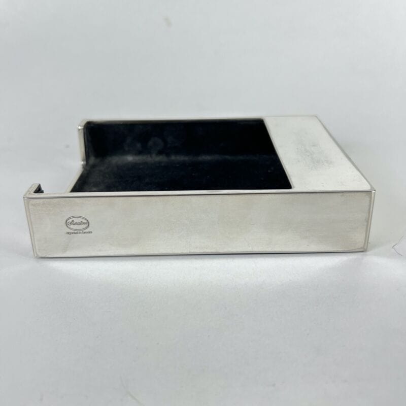 Porta biglietti fogli post-it in argento silver plated da scrivania tavolo Silver plated sheffield style