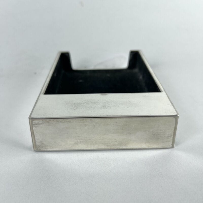Porta biglietti fogli post-it in argento silver plated da scrivania tavolo Silver plated sheffield style