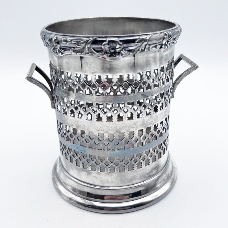 Portabottiglia in argento sheffield silver plated vintage secchiello per vino Sheffield & Argento