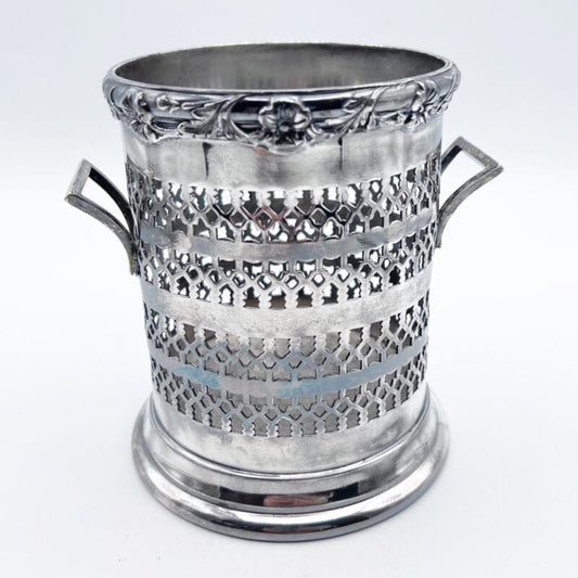 Portabottiglia in argento sheffield silver plated vintage secchiello per vino Sheffield & Argento