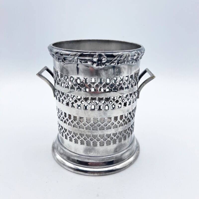 Portabottiglia in argento sheffield silver plated vintage secchiello per vino Sheffield & Argento