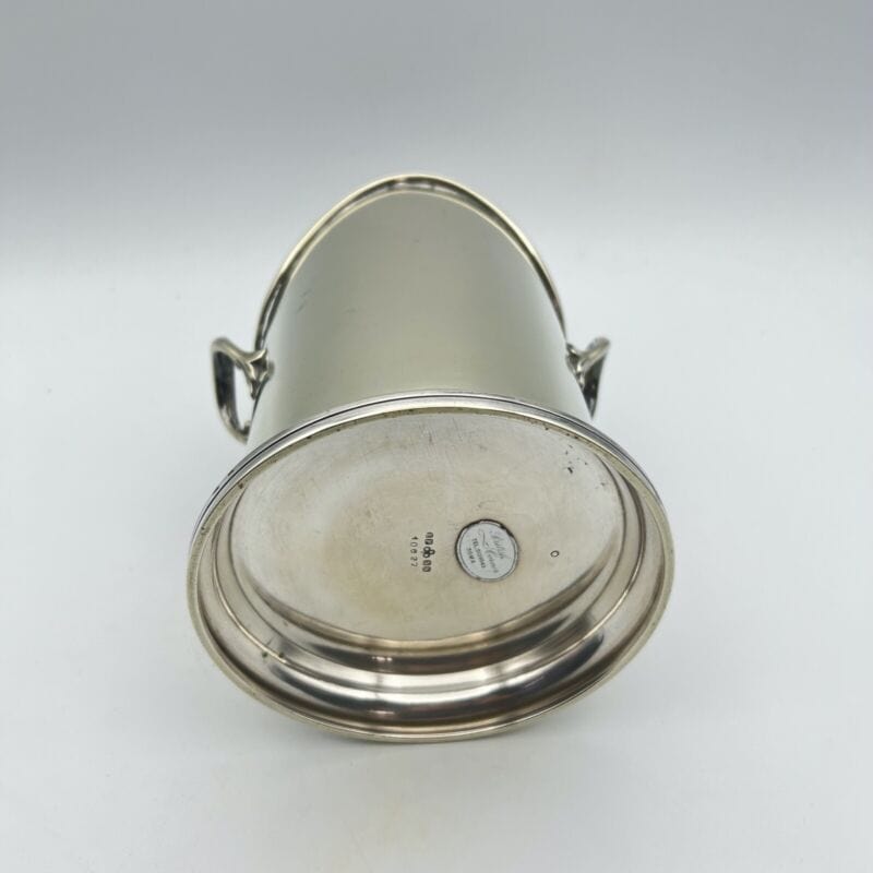 Portabottiglia in argento sheffield silver plated vintage secchiello per vino XX Sheffield & Argento