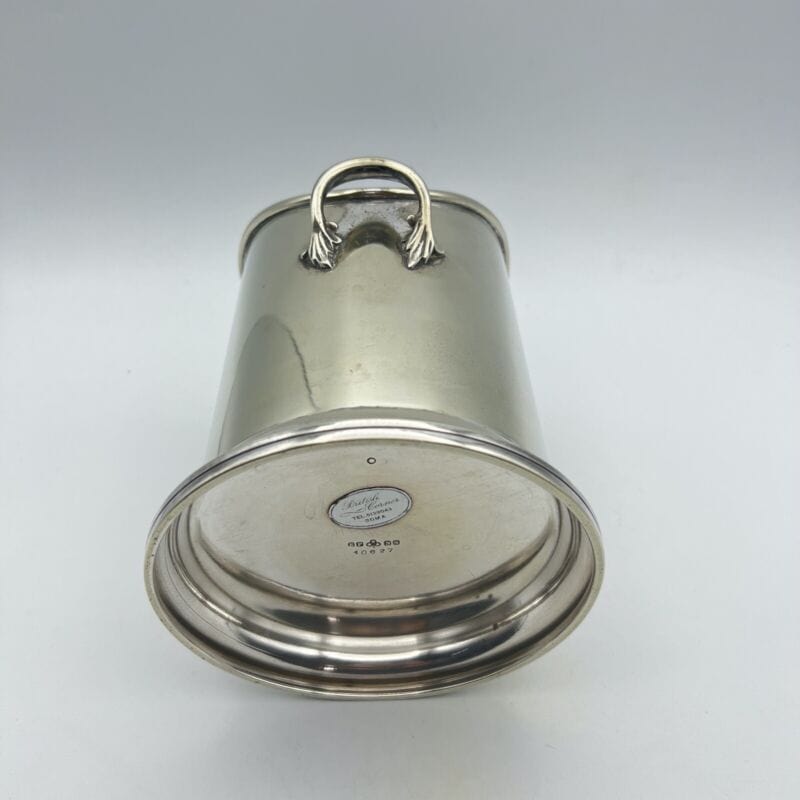 Portabottiglia in argento sheffield silver plated vintage secchiello per vino XX Sheffield & Argento