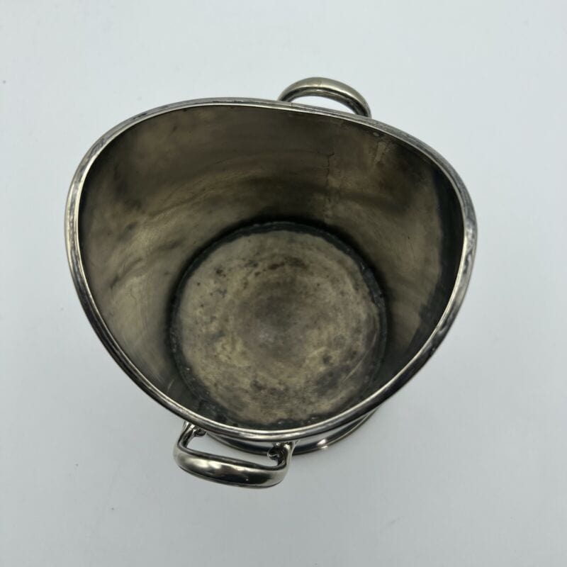 Portabottiglia in argento sheffield silver plated vintage secchiello per vino XX Sheffield & Argento