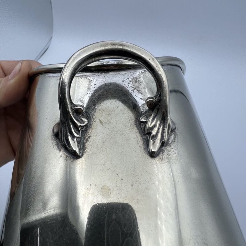 Portabottiglia in argento sheffield silver plated vintage secchiello per vino XX Sheffield & Argento