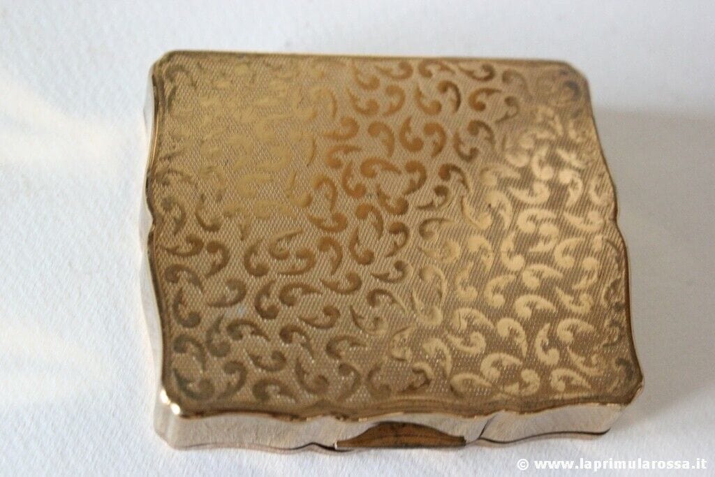 PORTACIPRIA D'EPOCA + PORTAROSSETTO  VINTAGE STRATTON POWDER COMPACT + LIPSTICK Portacipria
