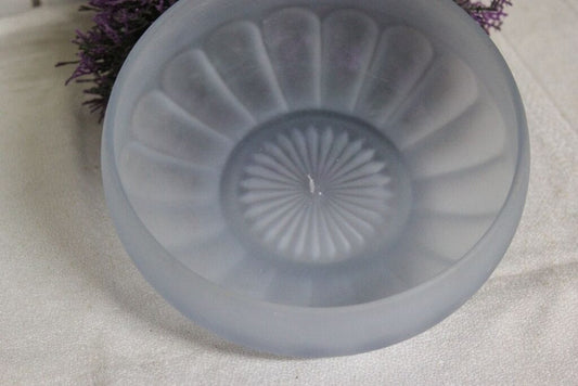 PORTAFIORI D'EPOCA IN VETRO OPALINE COLORE CELESTE /  PORTA BON BON VINTAGE BOWL Vetri e Cristalli