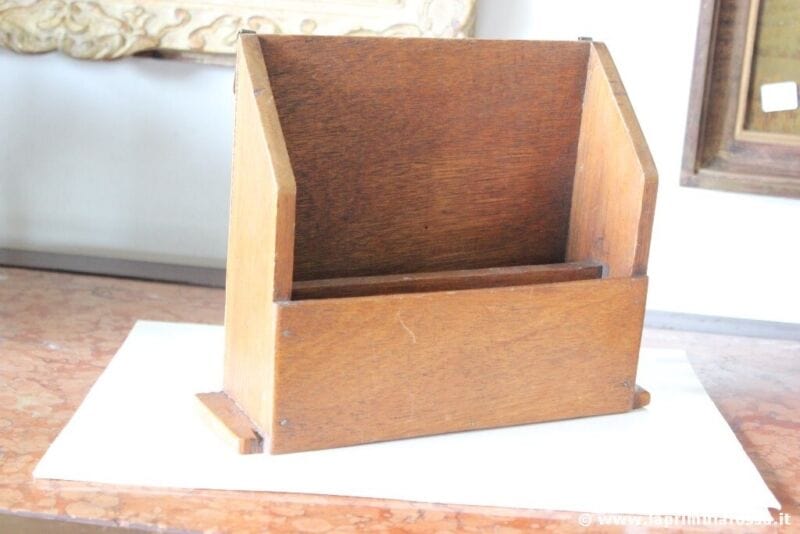 PORTALETTERE D'EPOCA IN LEGNO  -  VECCHIO PORTACORRISPONDENZA H CM 20 PORTAPOSTA Complementi d'arredo
