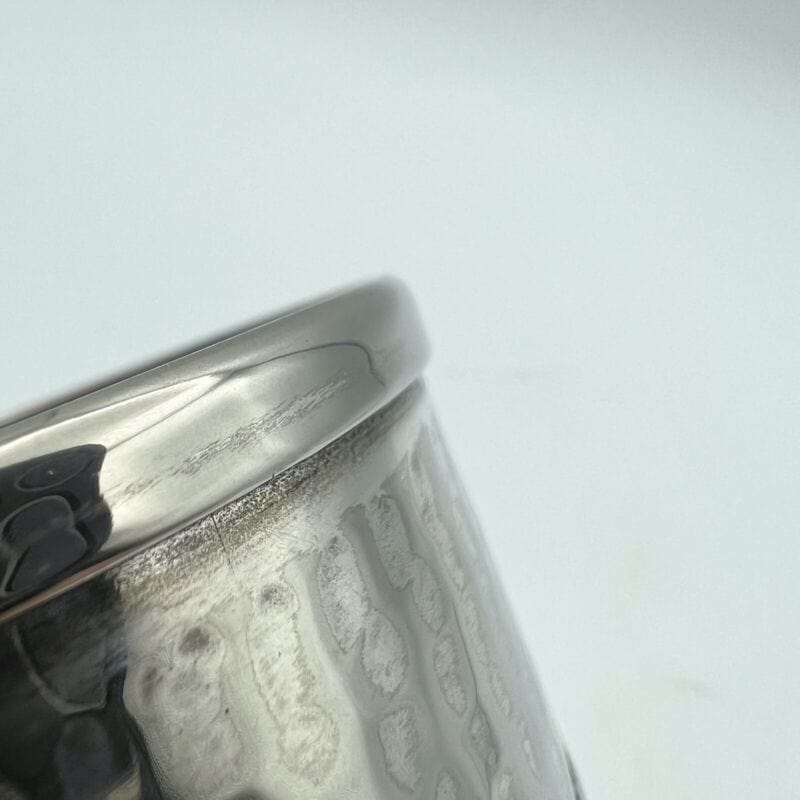 Portapenne da scrivania in argento silver plated stile antico bicchiere CALEGARO Sheffield & Argento