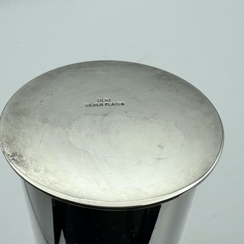 Portapenne da scrivania stile antico in argento silverplate sheffield boccale Sheffield & Argento