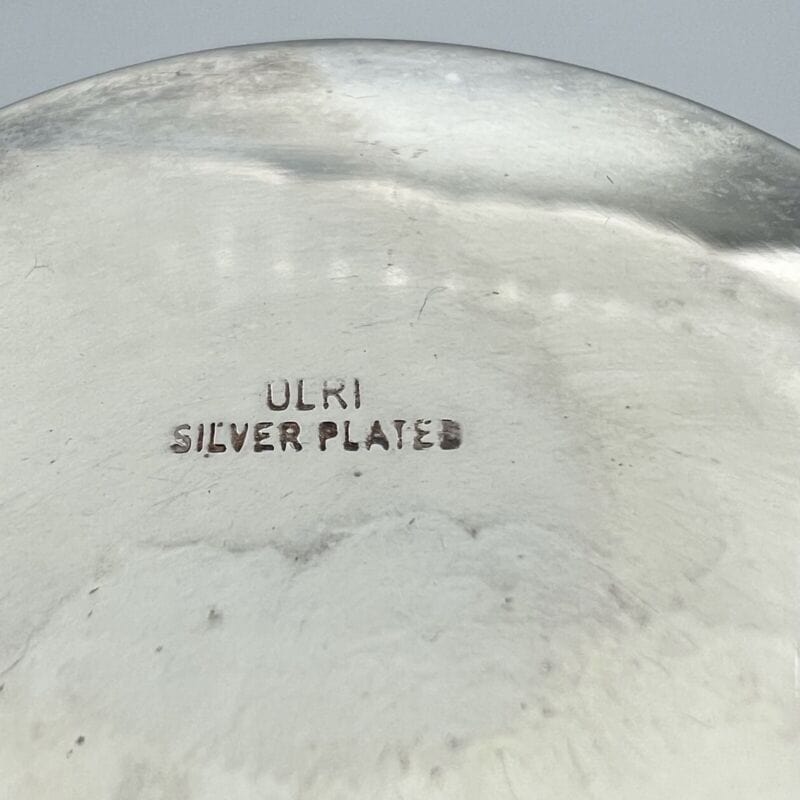 Portapenne da scrivania stile antico in argento silverplate sheffield boccale Sheffield & Argento