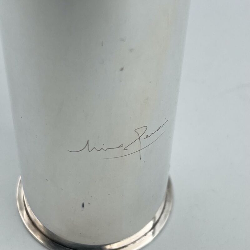 Portapenne da scrivania stile antico in argento silverplate sheffield boccale Sheffield & Argento