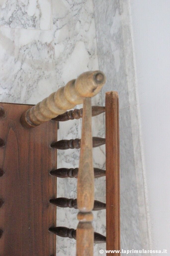 PORTARIVISTE D'EPOCA IN LEGNO H cm 47 - VINTAGE WOODEN MAGAZINE  RACK Complementi d'arredo