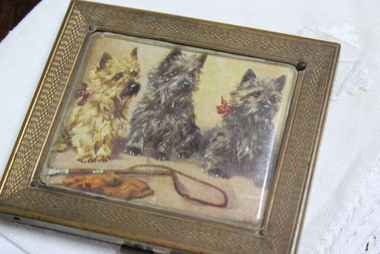 PORTASIGARETTE VINTAGE DA BORSETTA -  PORTABIGLIETTI DA VISITA D'EPOCA Portacipria