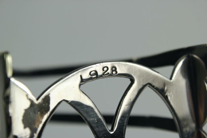 Portatovaglioli antico in silver plate  portabiglietti da visita scrivania  1928 Sheffield & Argento