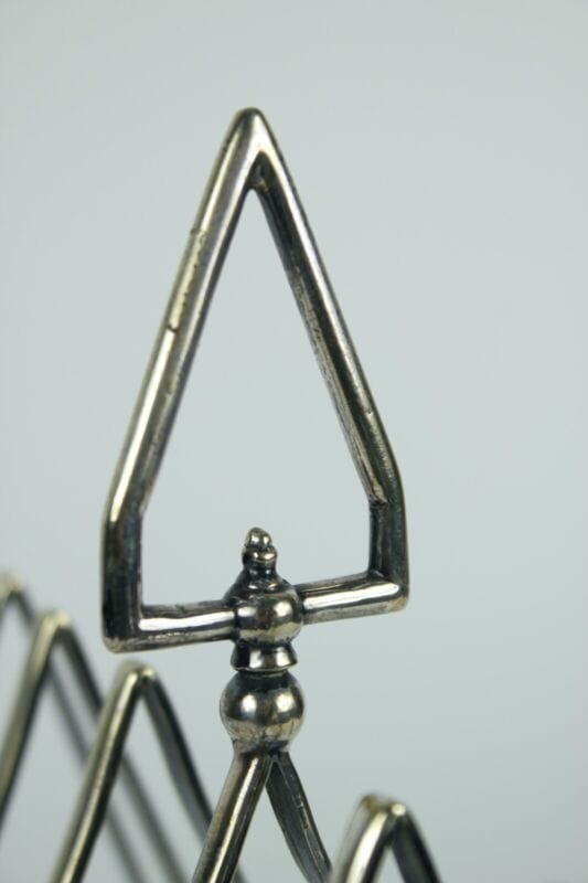 Portatovaglioli antico in silver plate  portabiglietti da visita scrivania  1928 Sheffield & Argento