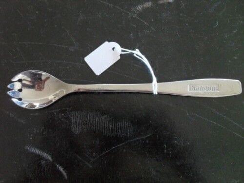 POSATA VINTAGE INGLESE x SOTTOACETI  - VINTAGE ADVERTISING BRANSTON  SPOON Sheffield & Argento