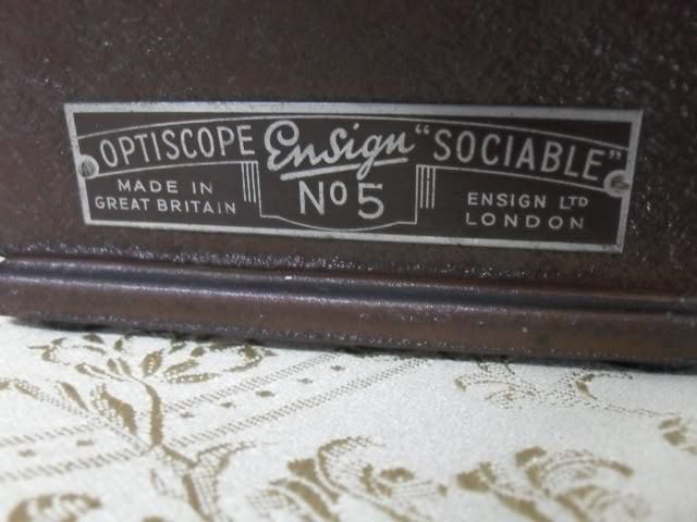 PROIETTORE DI DIAPOSITIVE D'EPOCA VINTAGE OPTISCOP ENSIGNE N.5 SLIDE PROJECTOR Attrezzi e Strumenti